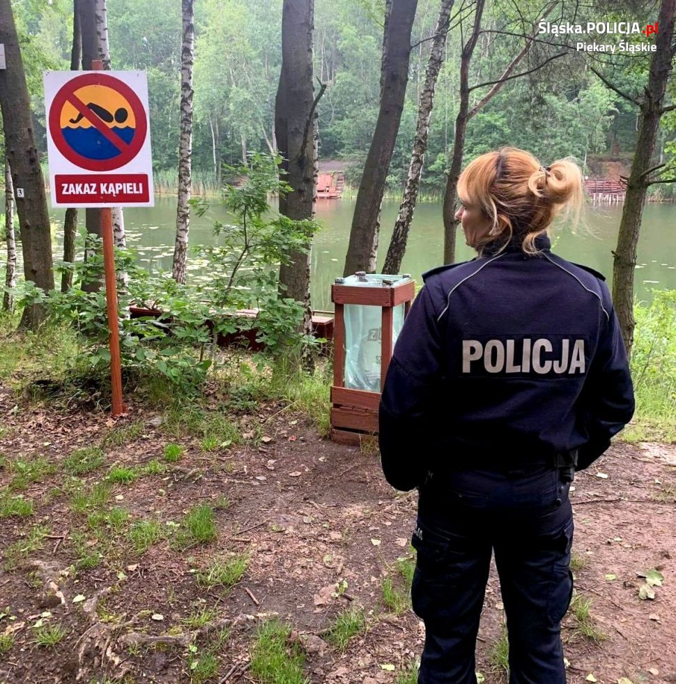 Piekarskie służby patrolują zbiorniki wodne
