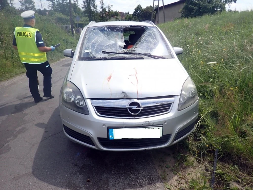 Pijany rowerzysta nie ustąpił pierwszeństwa przejazdu, czym spowodował wypadek