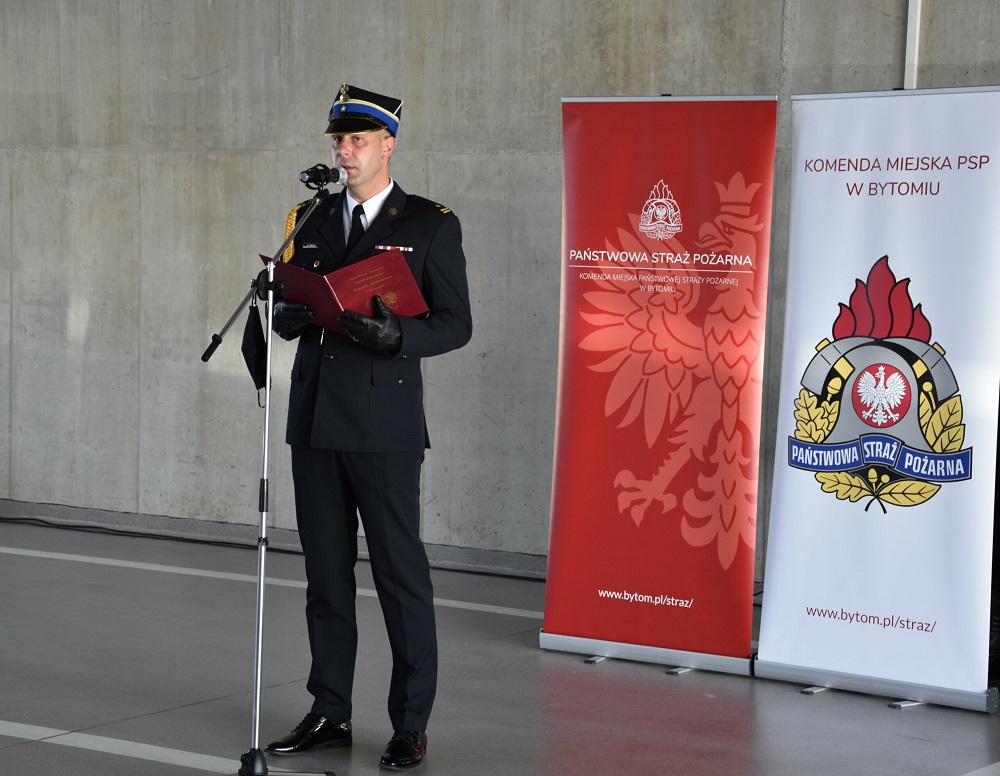 Mł. bryg. Marek Trefon nowym Komendantem Miejskiej Państwowej Straży Pożarnej w Bytomiu