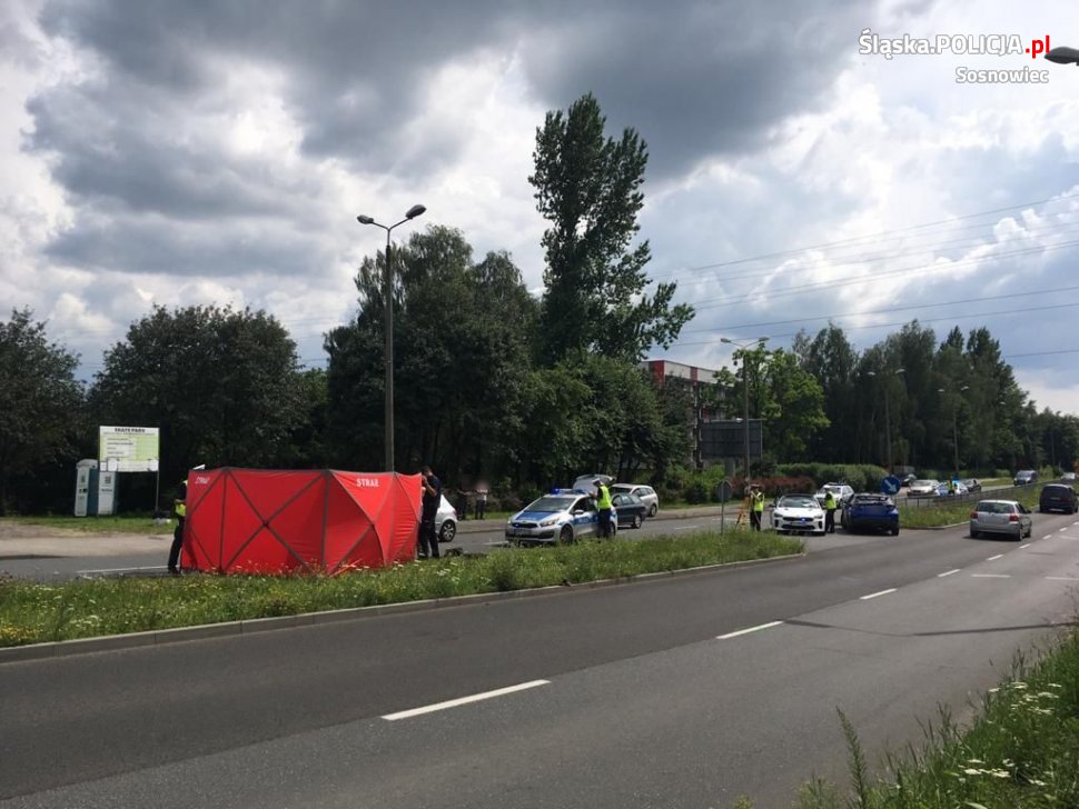 Śmiertelne potrącenie pieszego na ul. Braci Mieroszewskich w Sosnowcu