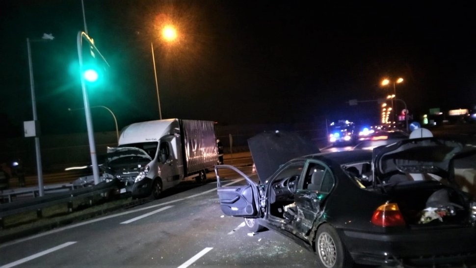 Zderzenie samochodów na "wiślance"