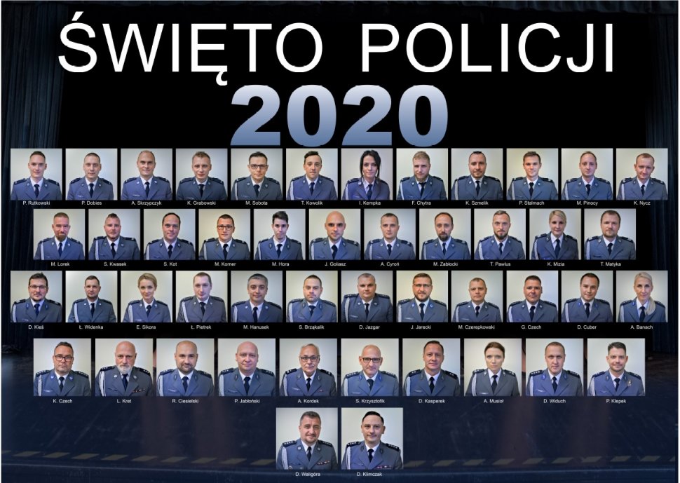 Święto Policji 2020 w garnizonie mikołowskim