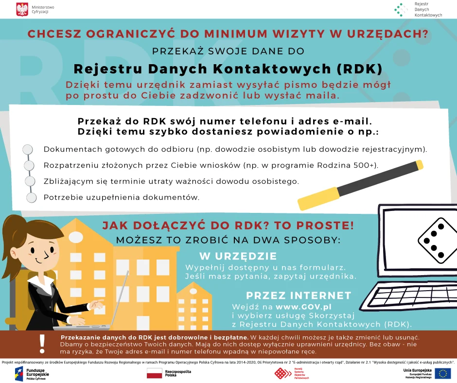 Chcesz ograniczyć wizyty w urzędach do minimum? Przekaż dane do RDK