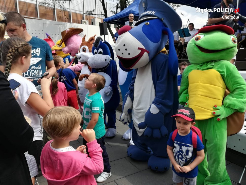 Duże pluszaki z różnych służb i instytucji zwracały uwagę na problem porzucania zwierząt