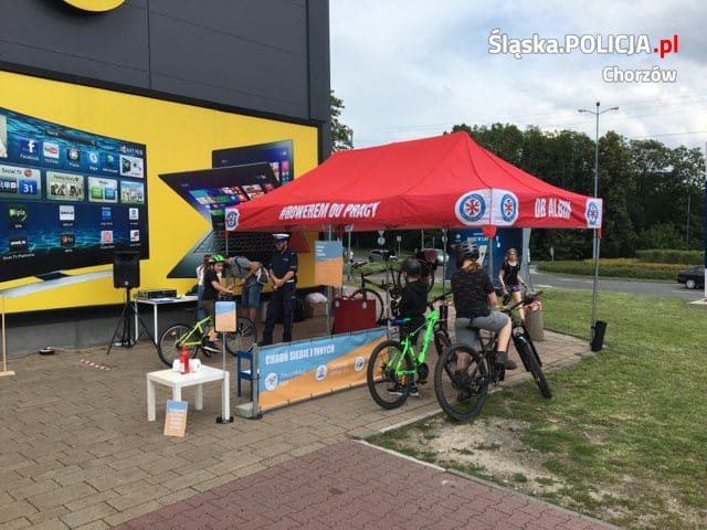 Akcja "Bezpieczny Rower" w Parku Śląskim