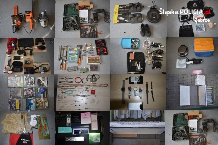 Zabrzańscy policjanci zakończyli sprawę szeregu kradzieży i włamań