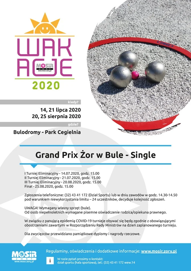 MOSiR Żory zaprasza na Grand Prix Żor w Bule