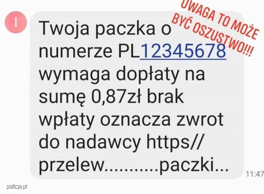 Dostałeś SMS-a z prośbą o dopłatę do przesyłki. Uważaj, to może być oszustwo!