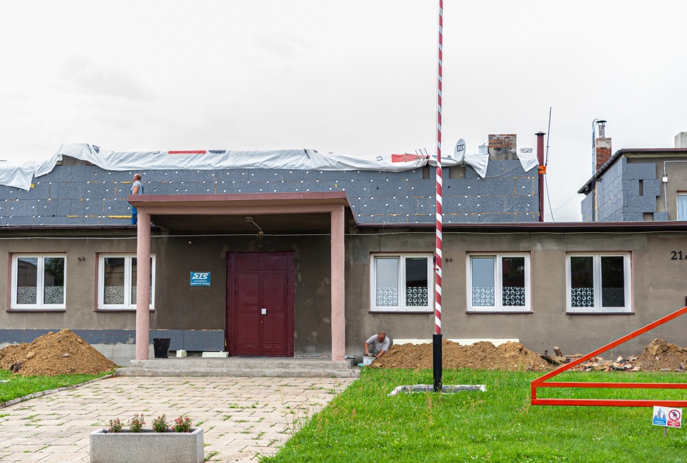 Trwają prace termomodernizacyjne w budynku OSP Sucha Góra w Bytomiu