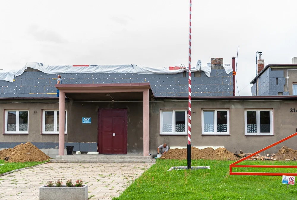 Trwają prace termomodernizacyjne w budynku OSP Sucha Góra w Bytomiu