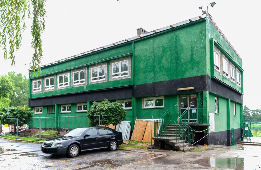 Trwają intensywne prace w budynku klubowym Szombierek Bytom
