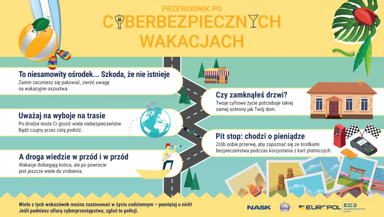 Chroń się przed oszustwami wakacyjnymi i biletowymi