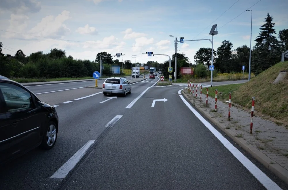 Stłuczka na ulicy Gliwickiej