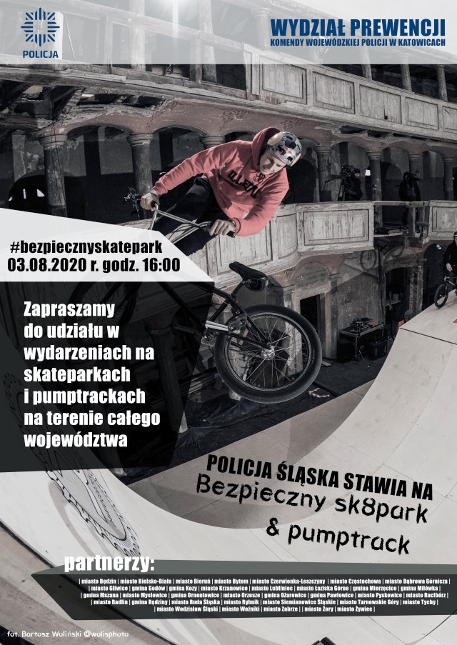 Policja i samorządy - wspólnie o bezpieczeństwie na skateparkach i pumptrackach