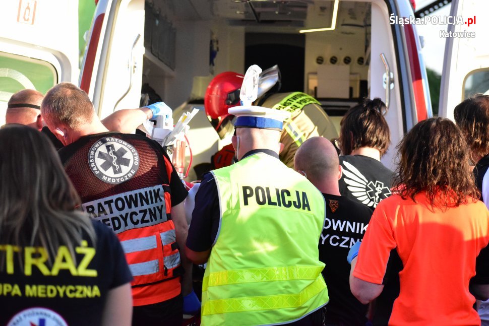 Policjanci zabezpieczali "Tour de Pologne" w Katowicach