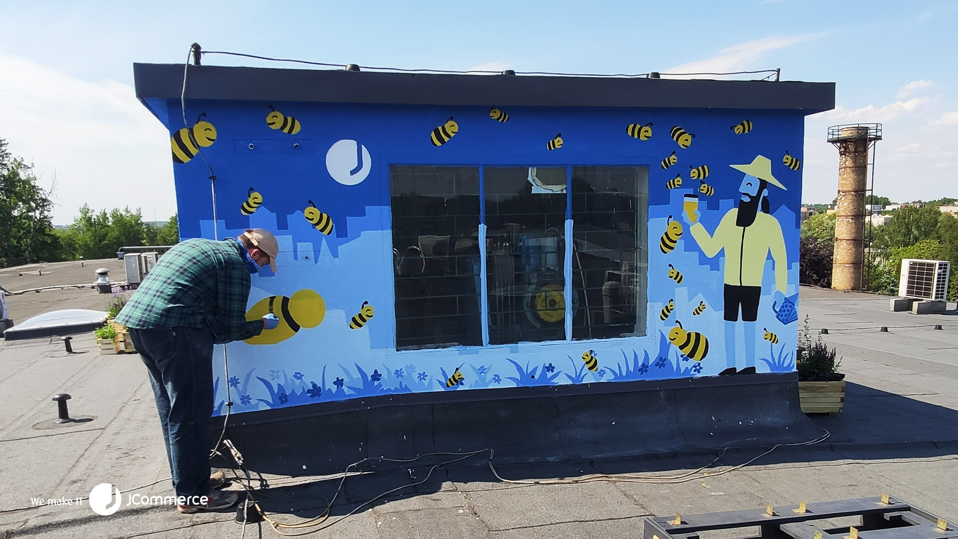 JBees, czyli pasieka na dachu katowickiego biura JCommerce