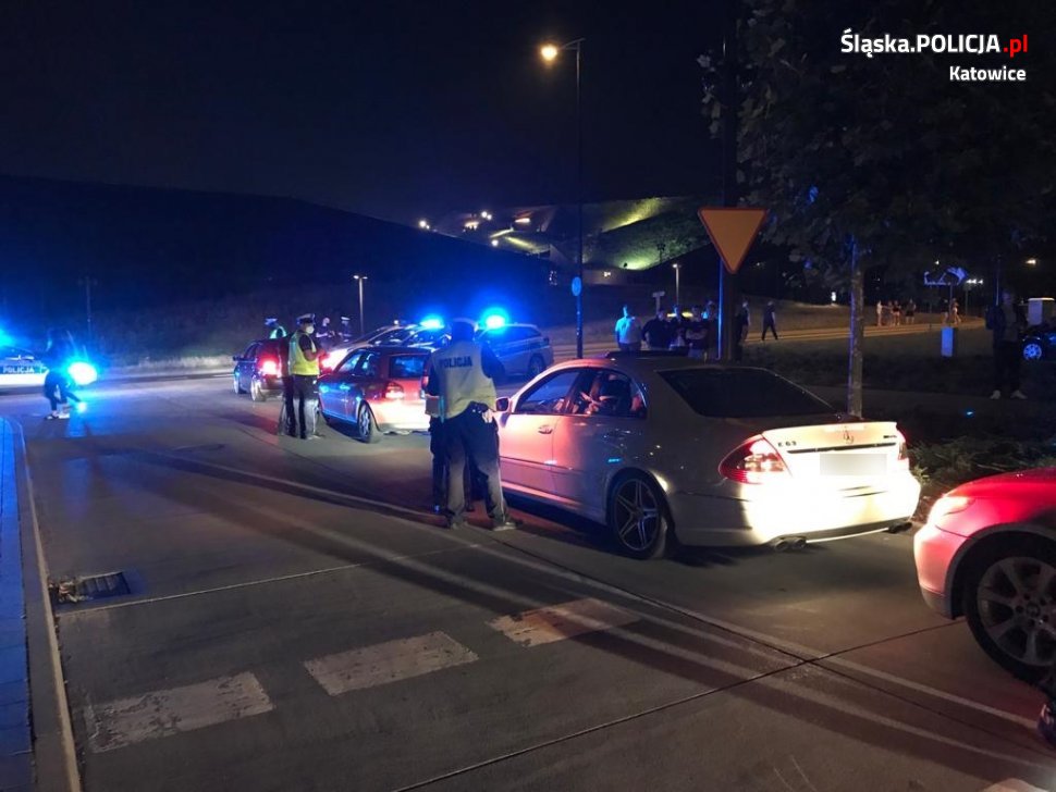 Mundurowi z Katowic ponownie zapobiegli nielegalnym wyścigom