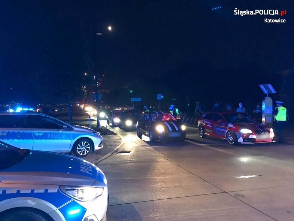 Mundurowi z Katowic ponownie zapobiegli nielegalnym wyścigom