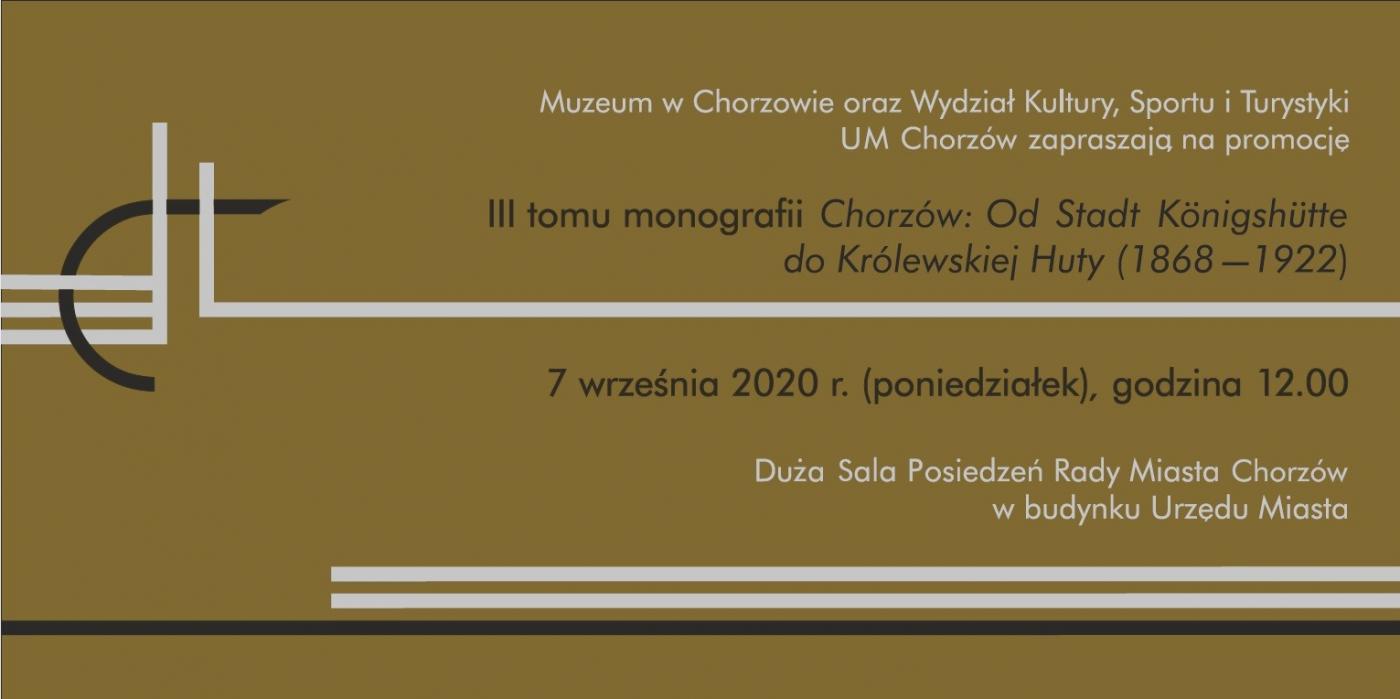 Promocja najnowszego tomu Monografii Chorzów