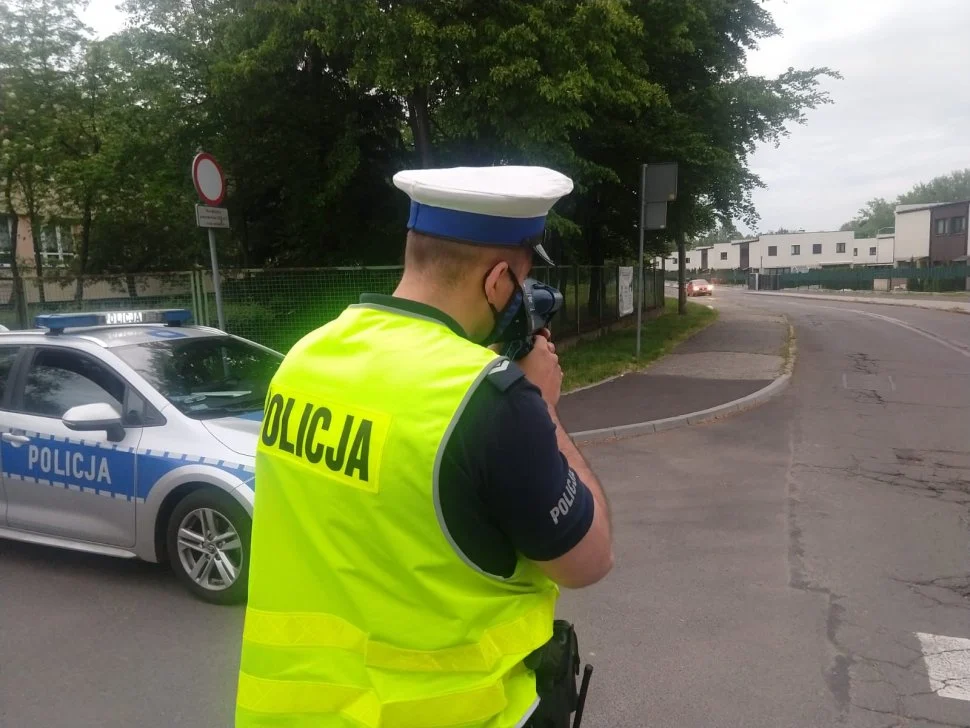 Policjanci z świętochłowickiej policji prowadzili działania "Stop Prędkości"
