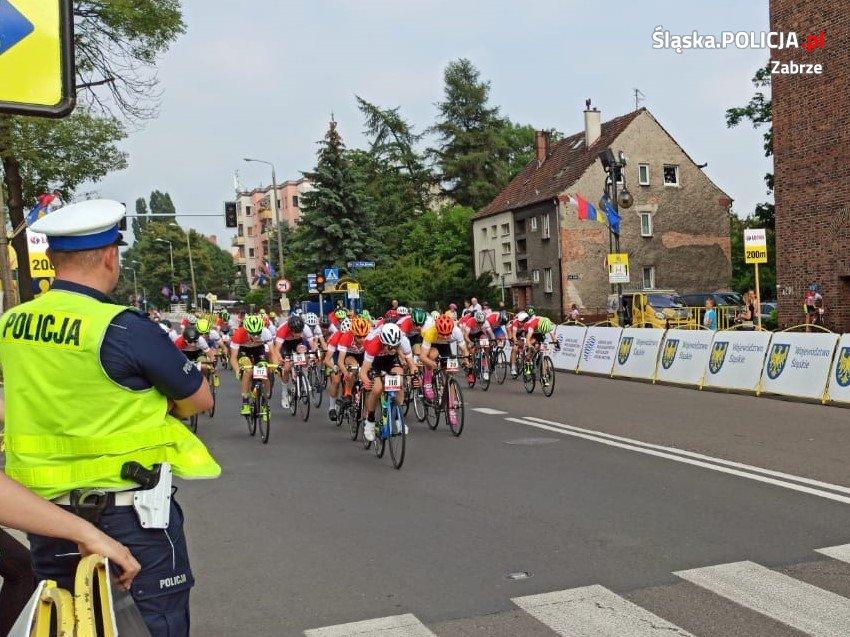 Policjanci z zabrzańskiej komendy zabezpieczali II etap 77. edycji Tour de Pologne
