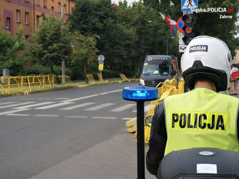 Policjanci z zabrzańskiej komendy zabezpieczali II etap 77. edycji Tour de Pologne