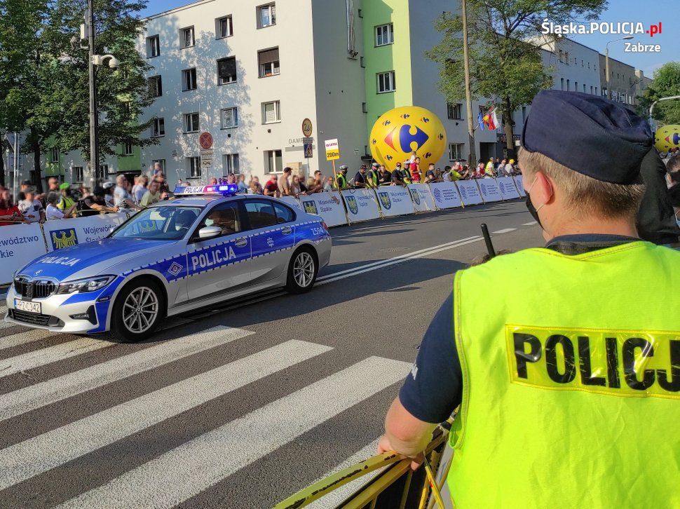 Policjanci z zabrzańskiej komendy zabezpieczali II etap 77. edycji Tour de Pologne