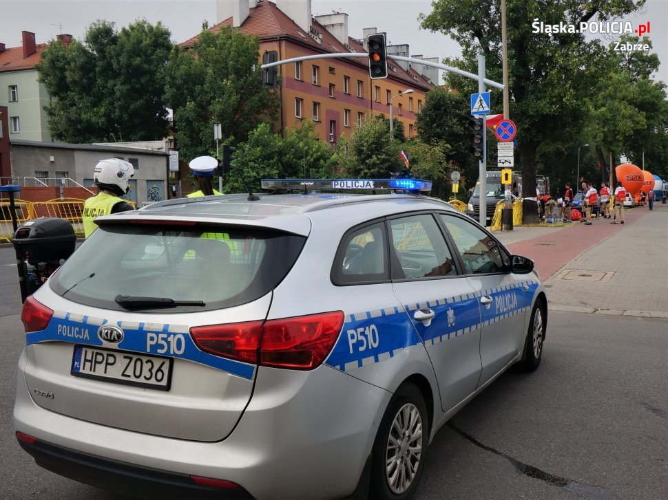 Policjanci z zabrzańskiej komendy zabezpieczali II etap 77. edycji Tour de Pologne