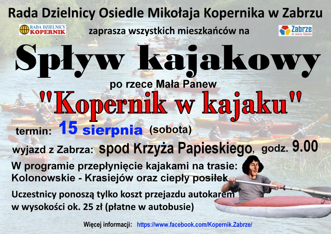 "Kopernik w kajaku" - już w najbliższą sobotę