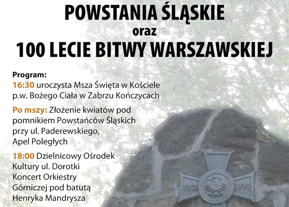 Obchody rocznicy Powstań Śląskich oraz 100-lecia Bitwy Warszawskiej