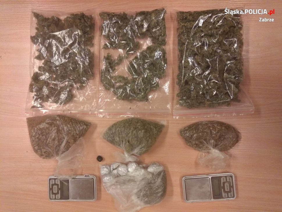 Zabrzańscy wywiadowcy zatrzymali dwie osoby w związku z posiadaniem narkotyków