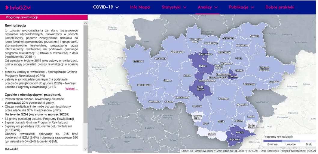 InfoGZM: obszary rewitalizacji obejmują pół miliona mieszkańców Metropolii