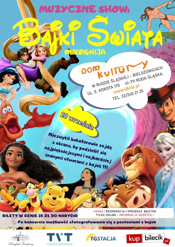 Widowisko muzyczne dla dzieci pt. "Bajki Świata"