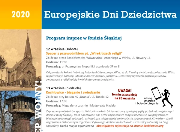 Europejskie Dni Dziedzictwa 2020