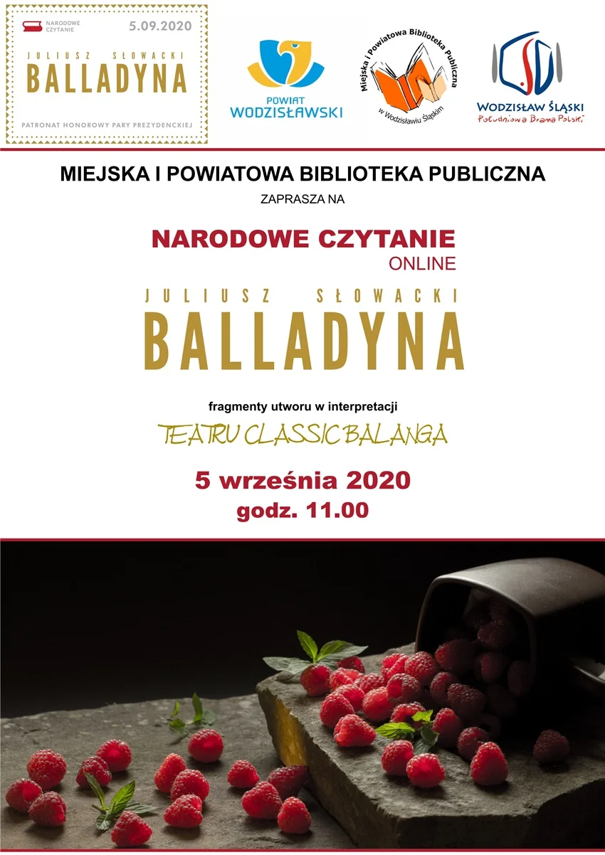 Narodowe czytanie już 5 września