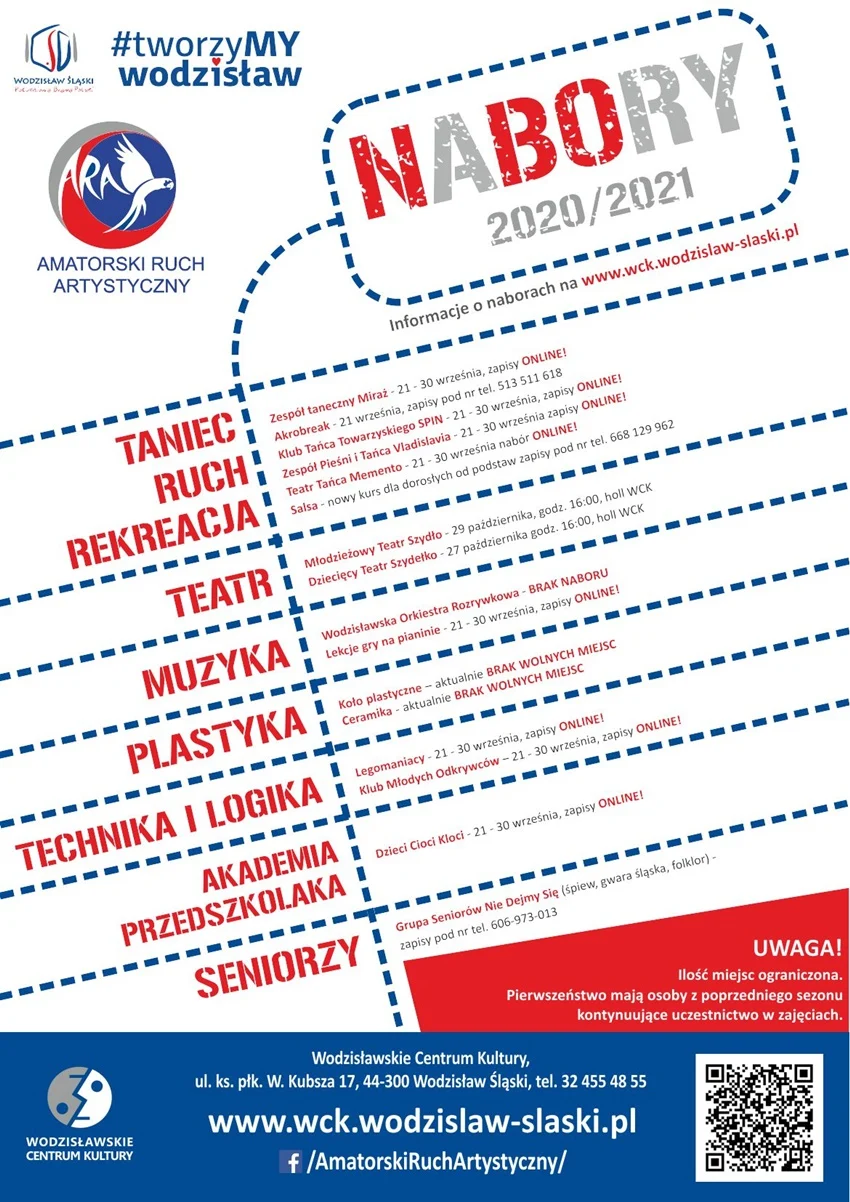 Dołącz do Amatorskiego Ruchu Artystycznego w Wodzisławskim Centrum Kultury