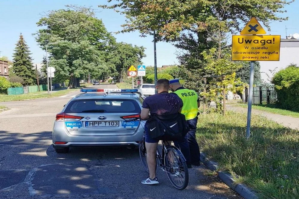 Działania "Bezpieczny rowerzysta" w Tychach