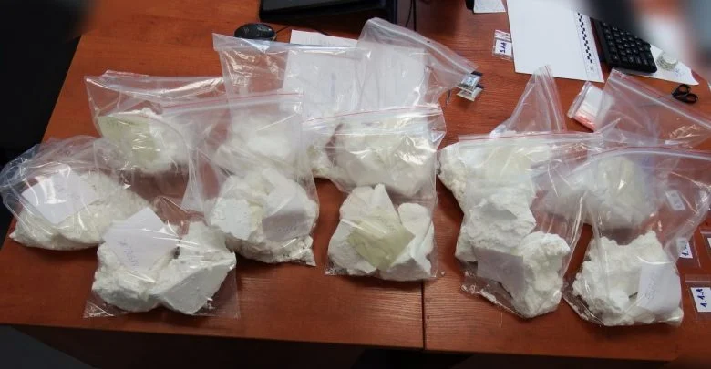 Tychy: 12 kg amfetaminy w ogródku działkowym. Policja zatrzymała kiboli