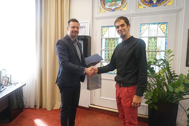 Prezydent gościł siemianowickiego gladiatora