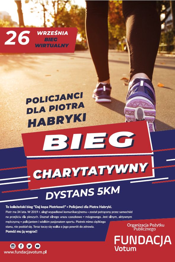 Włącz się w wirtualny bieg charytatywny dla Piotra Habryki