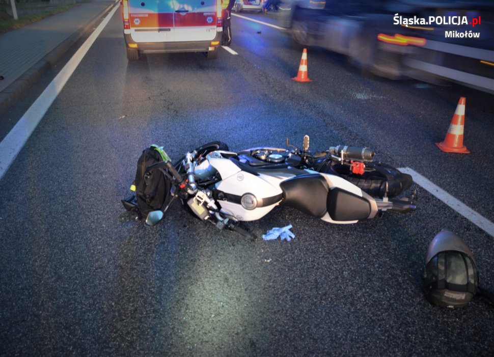 Wypadki z udziałem motocyklistów - apel dla kierujących