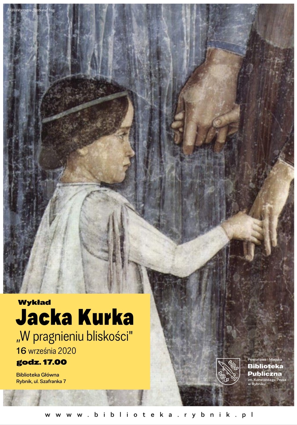 Wykład dr Jacka Kurka "W pragnieniu bliskości" już 16 września