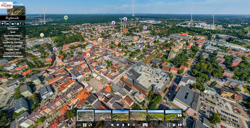 Wirtualny podniebny spacer po Rybniku