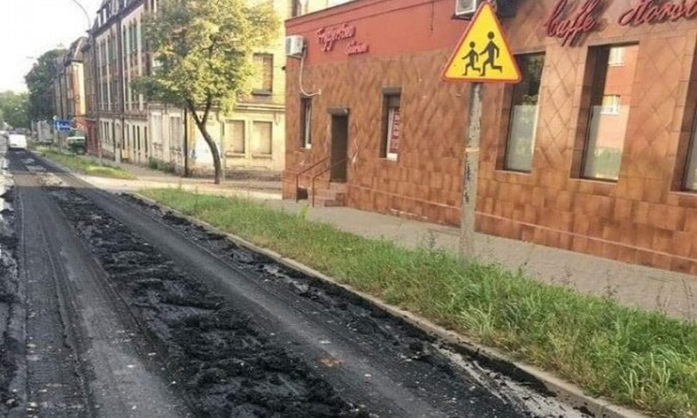 Niezabezpieczony ładunek na ul. Świętochłowickiej