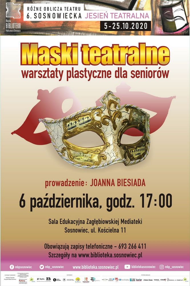 Maski teatralne – warsztaty plastyczne dla seniorów