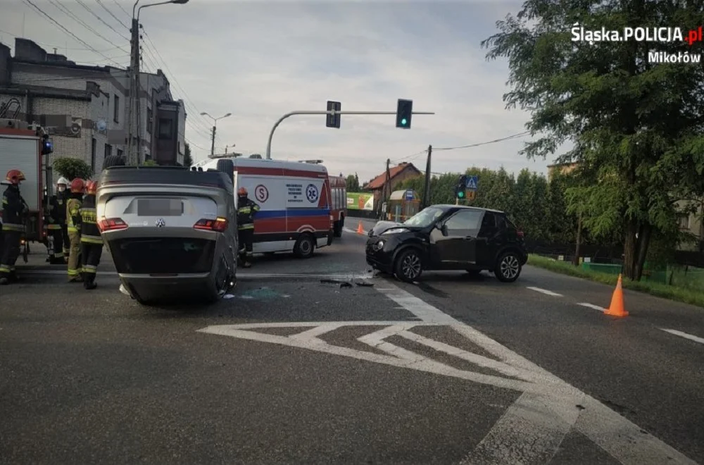 Niedzielna kolizja w centrum Gostyni