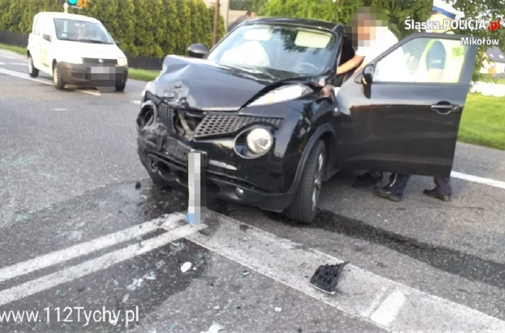 Niedzielna kolizja w centrum Gostyni