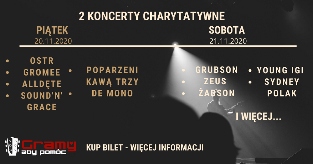 "Gramy aby Pomóc". Kogo zobaczymy w listopadzie w katowickim Spodku?