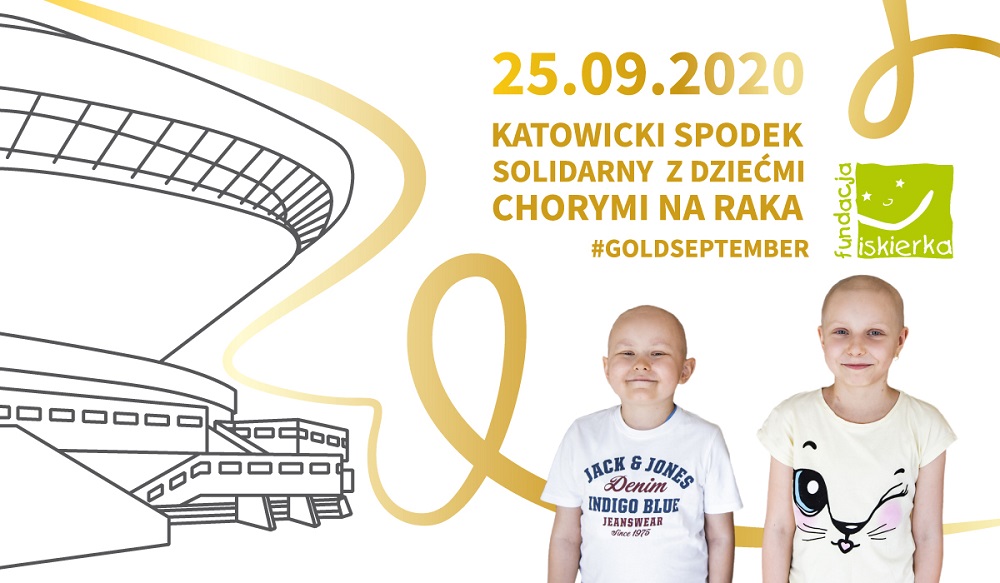 W piątek Spodek zabłysnął na złoto - to symbol solidarności w walce z nowotworami