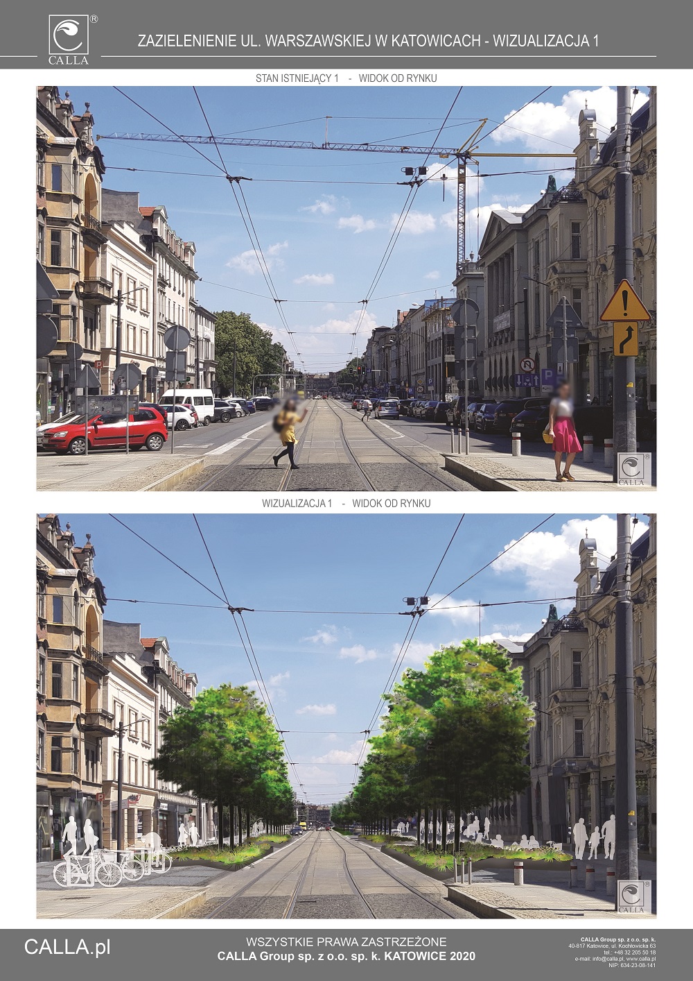 Drzewa zamiast samochodów - modernizacja ulicy Warszawskiej